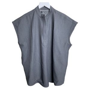 Figs FIONx Rafaela Oversized Scrub Top XXS Graphite